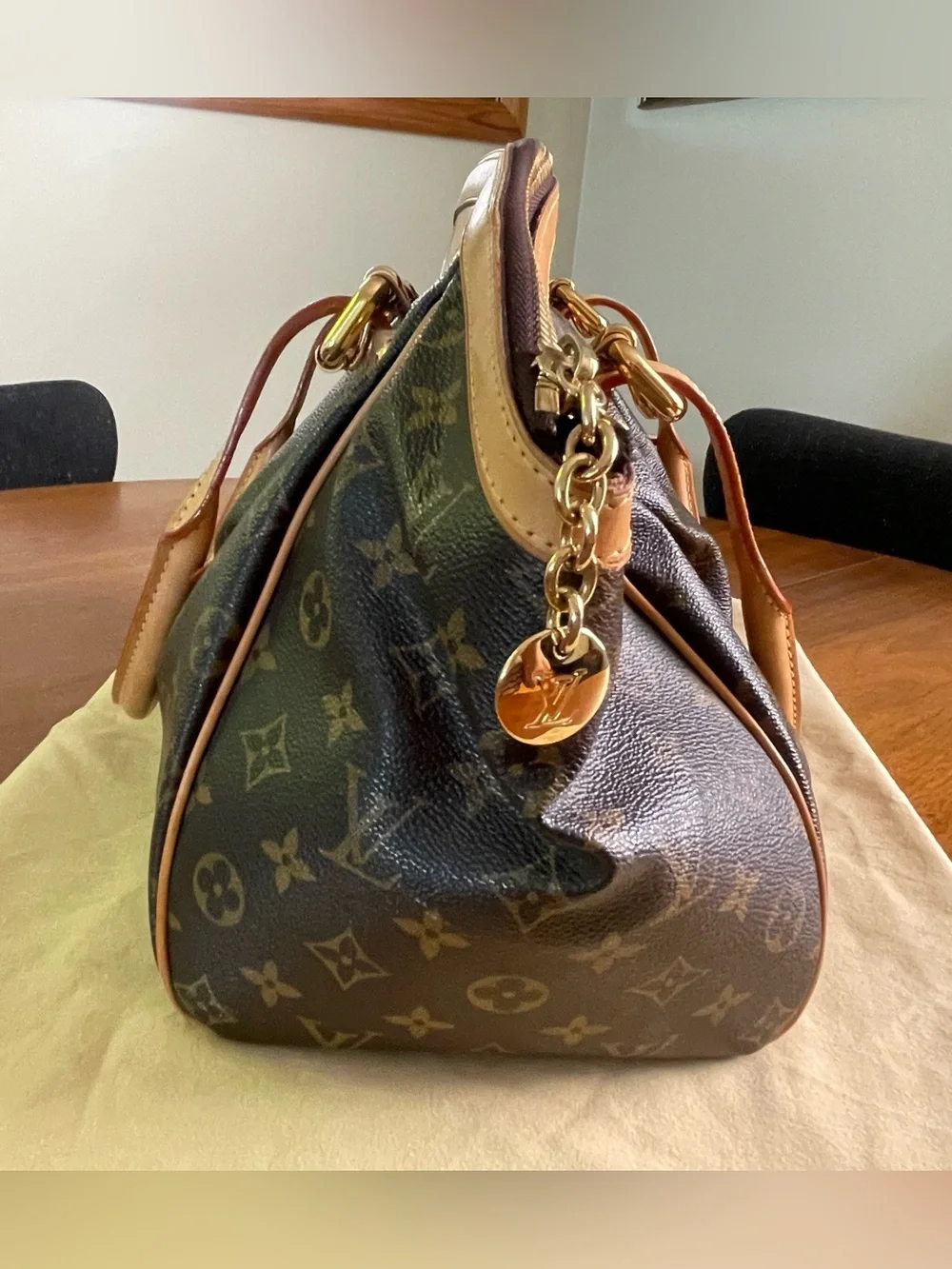 Louis Vuitton Monogram Tivoli Satchel Top Handle